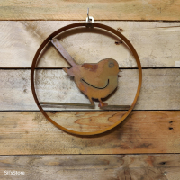 muurdecoratie vogel in cirkel